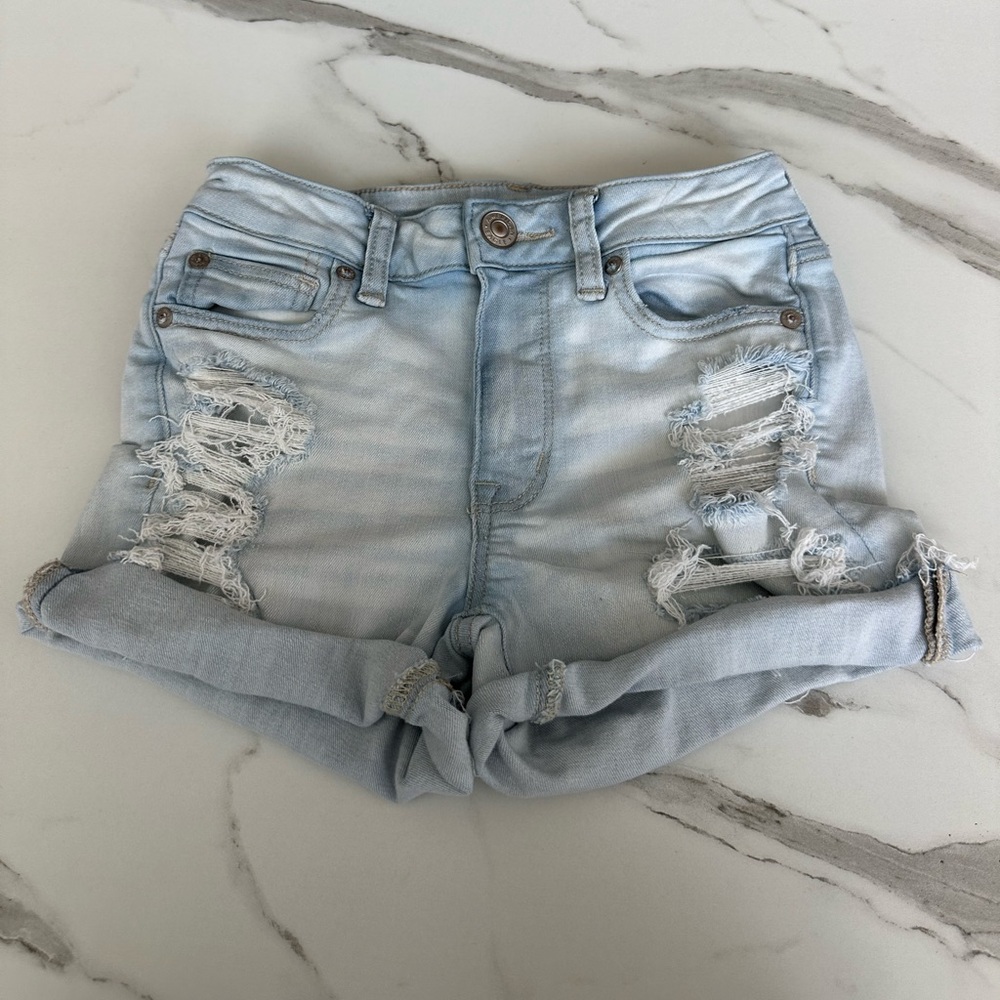 American Eagle Hi Rise Shortie Shorts!